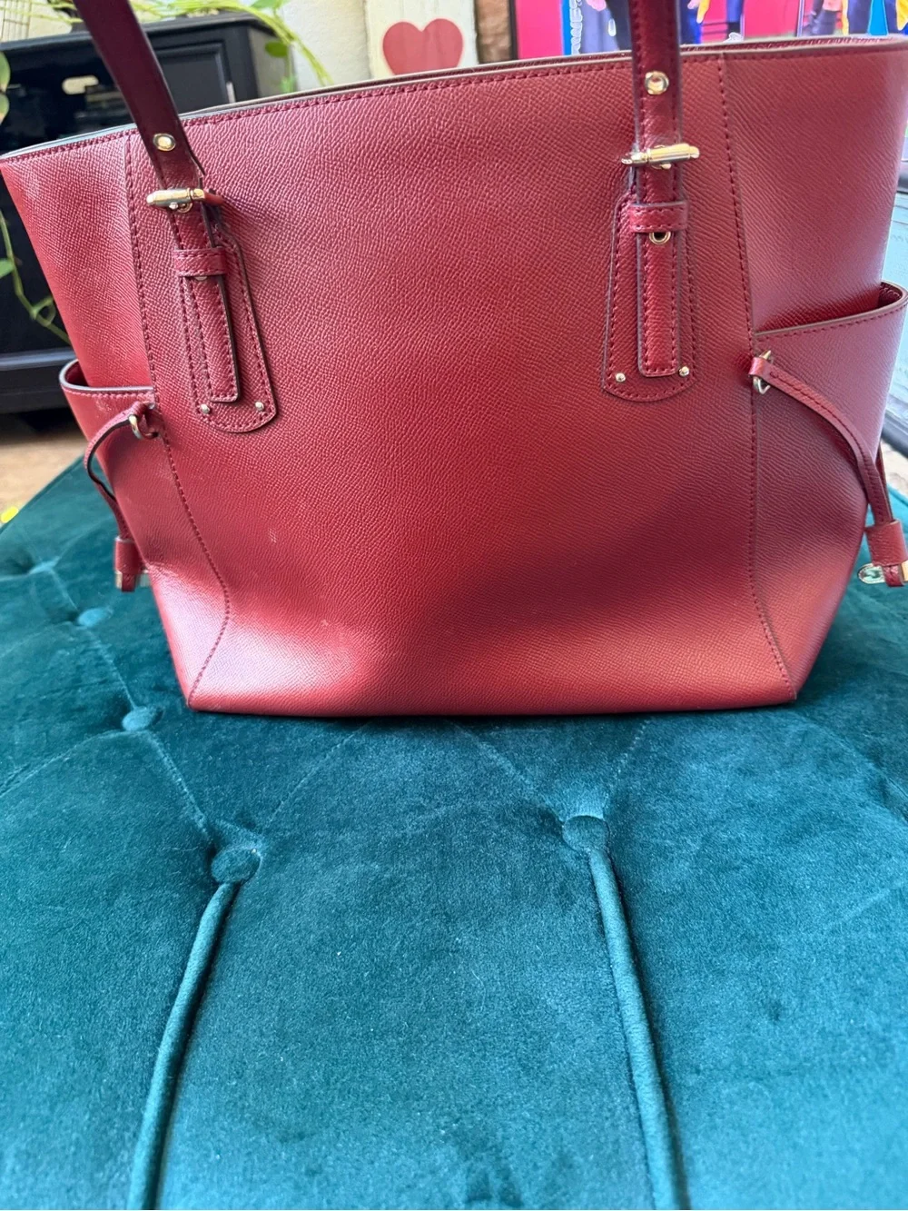 Michael Kors Burgundy Voyager Tote